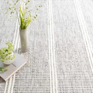 Natural Stripe Pattern Handwoven Jute Rug