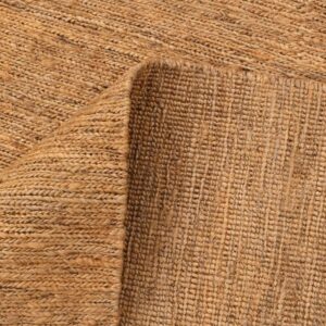 Natural Handwoven Jute Flatweave Rug in Warm Earthy Tones