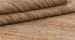 Natural Handwoven Jute Flatweave Rug in Warm Earthy Tones