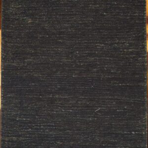 Handwoven Chunky Black Jute Rug with Thick Textured Weave